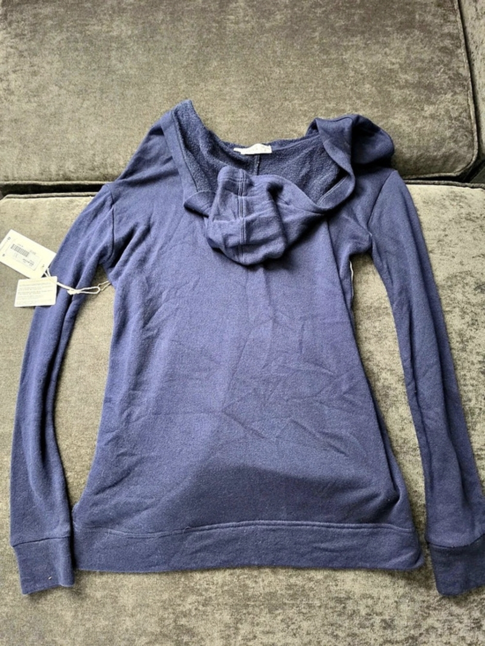 Carve Designs Mona Sweatshirt Women's Hooded Top Blue XS